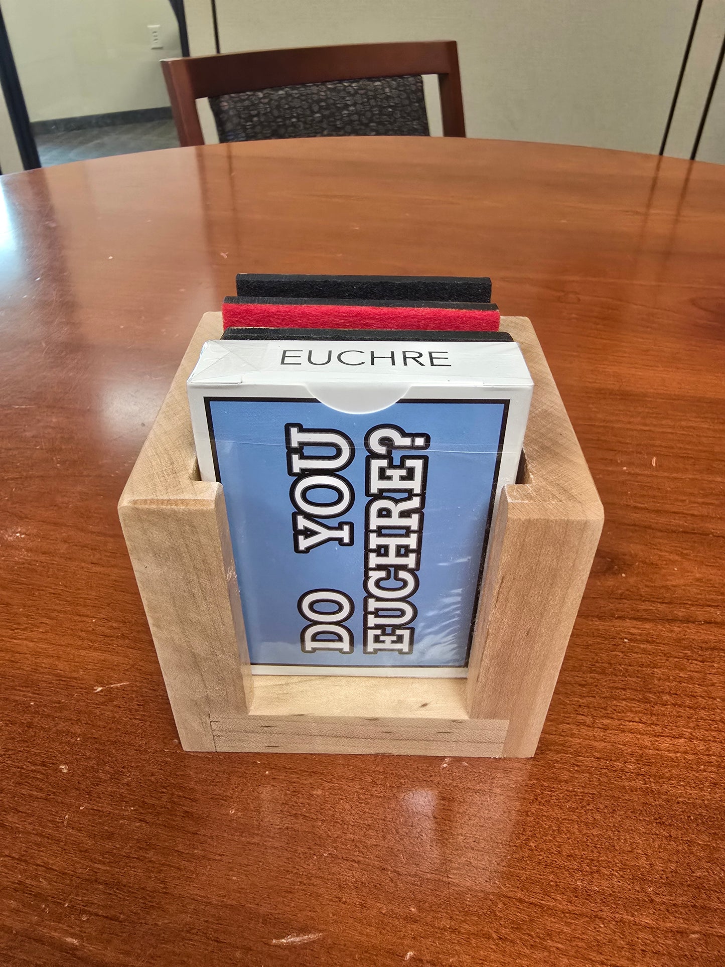 Euchre Scorekeeping Set - Hand-crafted using Maple Wood
