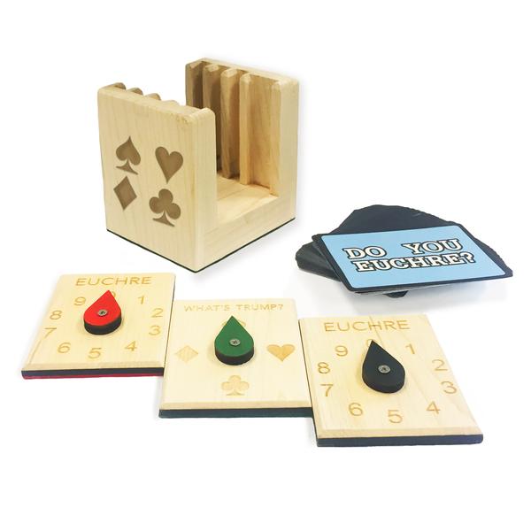 Euchre Scorekeeping Set - Wooden